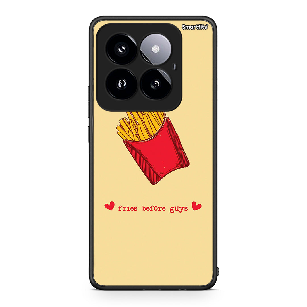 Xiaomi 14 Pro 5G Fries Before Guys Θήκη Αγίου Βαλεντίνου από τη Smartfits με σχέδιο στο πίσω μέρος και μαύρο περίβλημα | Smartphone case with colorful back and black bezels by Smartfits