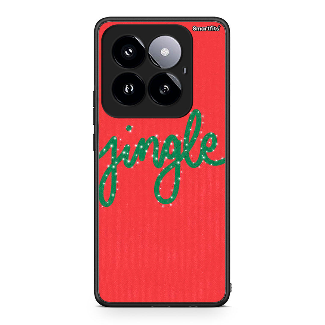 Xiaomi 14 Pro 5G Jingle Xmas θήκη από τη Smartfits με σχέδιο στο πίσω μέρος και μαύρο περίβλημα | Smartphone case with colorful back and black bezels by Smartfits