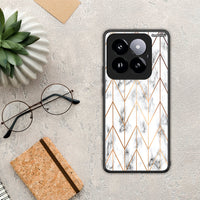 Thumbnail for Marble Gold Geometric - Xiaomi 14 Pro 5G case