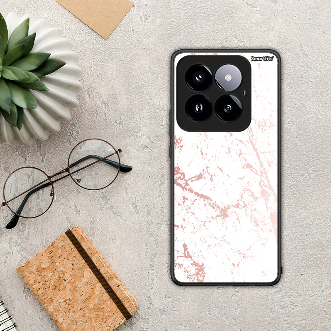 Marble Pink Splash - Xiaomi 14 Pro 5G case