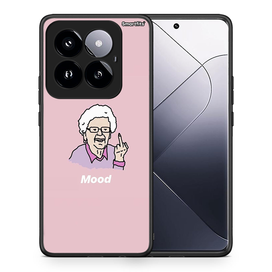 Θήκη Xiaomi 14 Pro 5G Mood PopArt από τη Smartfits με σχέδιο στο πίσω μέρος και μαύρο περίβλημα | Xiaomi 14 Pro 5G Mood PopArt case with colorful back and black bezels