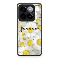 Thumbnail for Xiaomi 14 Pro 5G Summer Daisies Θήκη από τη Smartfits με σχέδιο στο πίσω μέρος και μαύρο περίβλημα | Smartphone case with colorful back and black bezels by Smartfits