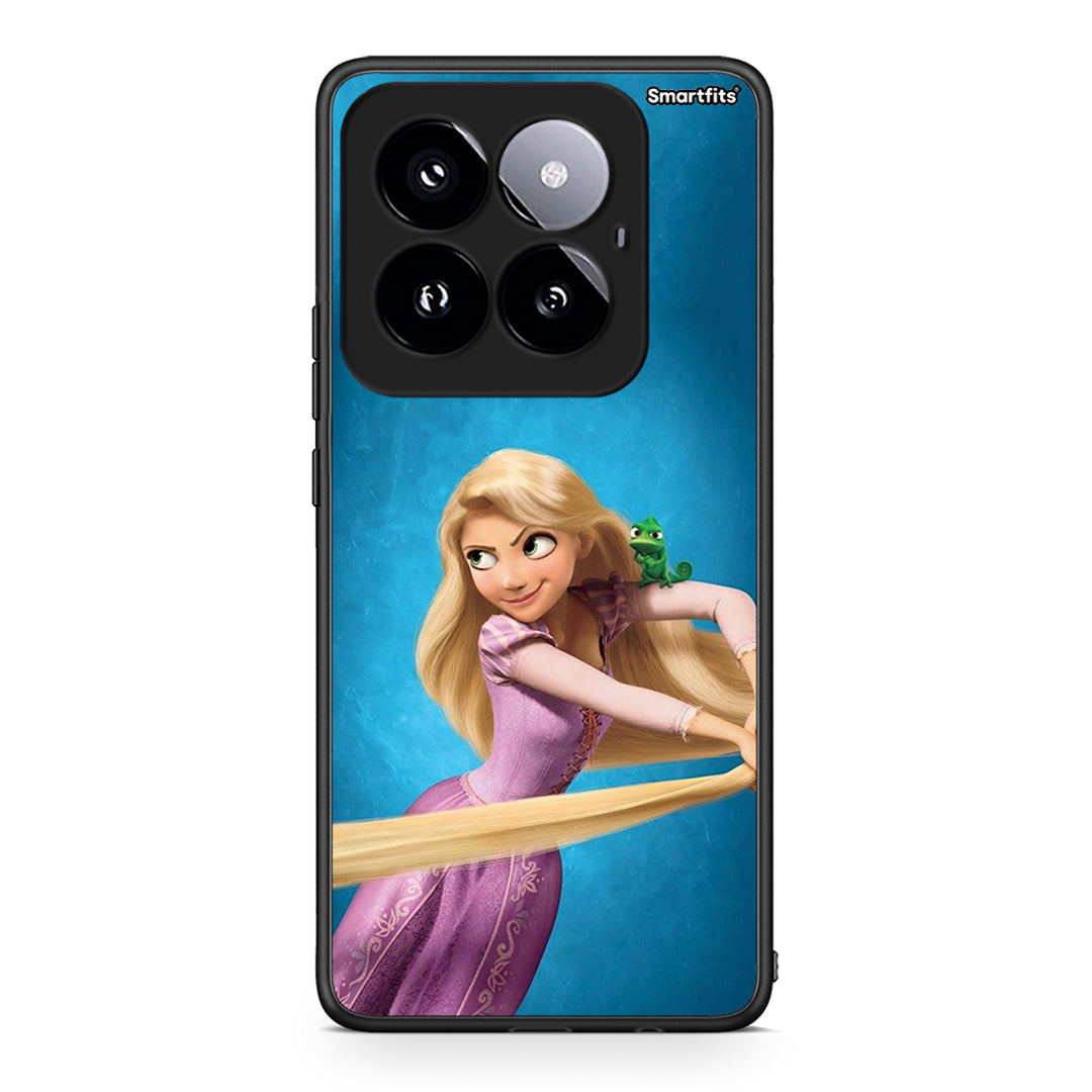 Xiaomi 14 Pro 5G Tangled 2 Θήκη Αγίου Βαλεντίνου από τη Smartfits με σχέδιο στο πίσω μέρος και μαύρο περίβλημα | Smartphone case with colorful back and black bezels by Smartfits