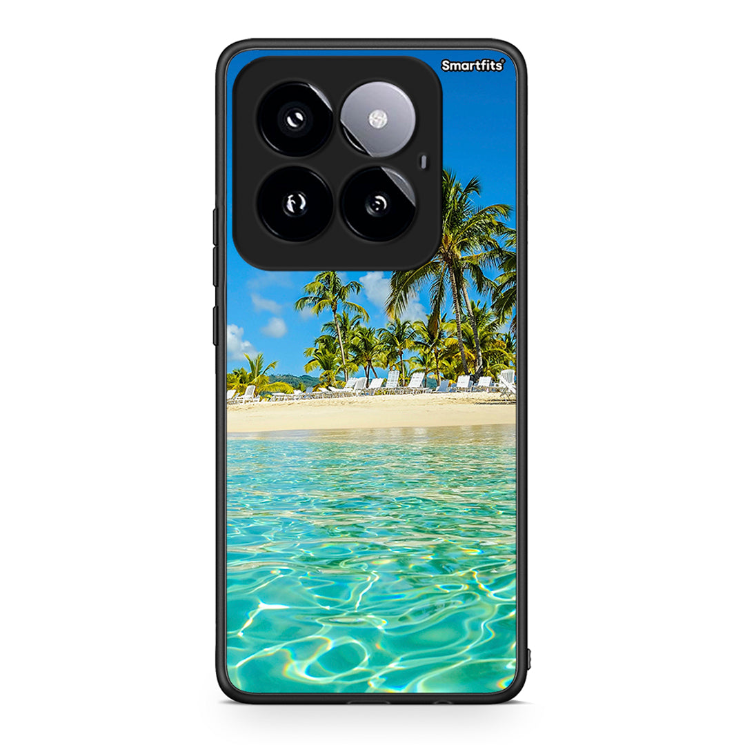 Xiaomi 14 Pro 5G Tropical Vibes Θήκη από τη Smartfits με σχέδιο στο πίσω μέρος και μαύρο περίβλημα | Smartphone case with colorful back and black bezels by Smartfits