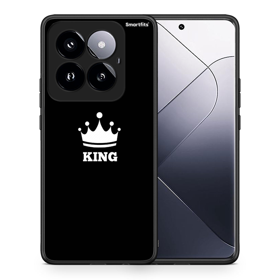 Θήκη Xiaomi 14 Pro 5G King Valentine από τη Smartfits με σχέδιο στο πίσω μέρος και μαύρο περίβλημα | Xiaomi 14 Pro 5G King Valentine case with colorful back and black bezels