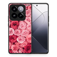 Thumbnail for Θήκη Xiaomi 14 Pro 5G RoseGarden Valentine από τη Smartfits με σχέδιο στο πίσω μέρος και μαύρο περίβλημα | Xiaomi 14 Pro 5G RoseGarden Valentine case with colorful back and black bezels