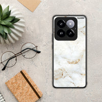 Thumbnail for White Gold Marble - Xiaomi 14 Pro 5G case