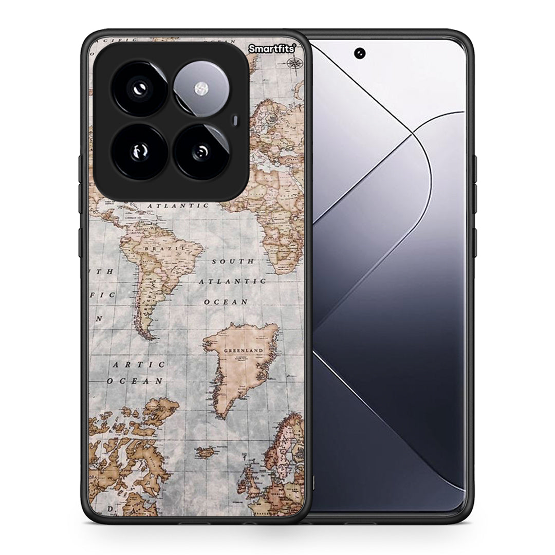World Map - Xiaomi 14 Pro 5G Case