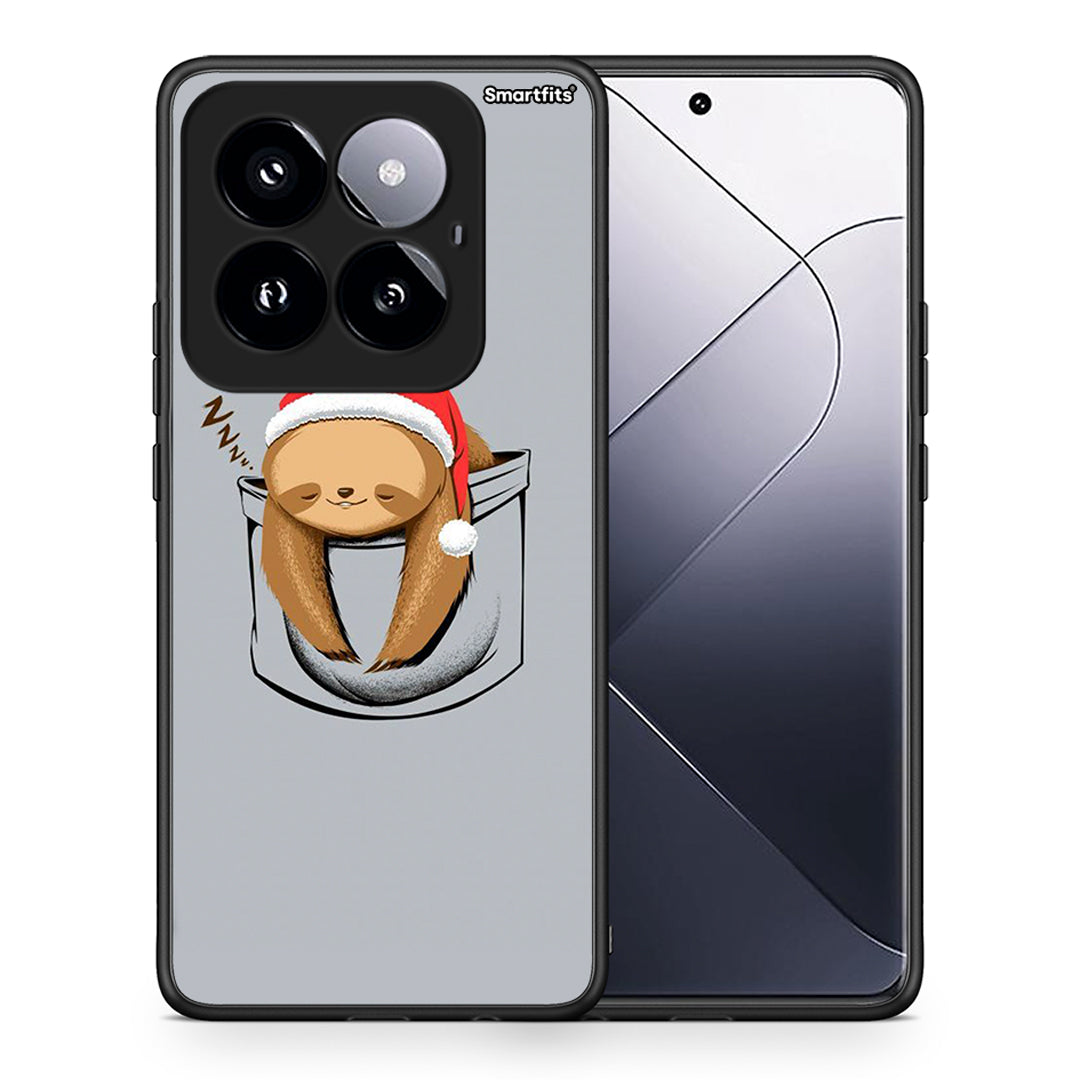 Θήκη Xiaomi 14 Pro 5G Xmas Zzzz από τη Smartfits με σχέδιο στο πίσω μέρος και μαύρο περίβλημα | Xiaomi 14 Pro 5G Xmas Zzzz case with colorful back and black bezels