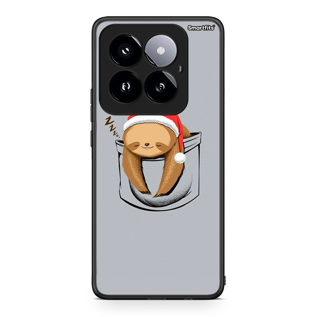 Xiaomi 14 Pro 5G Xmas Zzzz θήκη από τη Smartfits με σχέδιο στο πίσω μέρος και μαύρο περίβλημα | Smartphone case with colorful back and black bezels by Smartfits