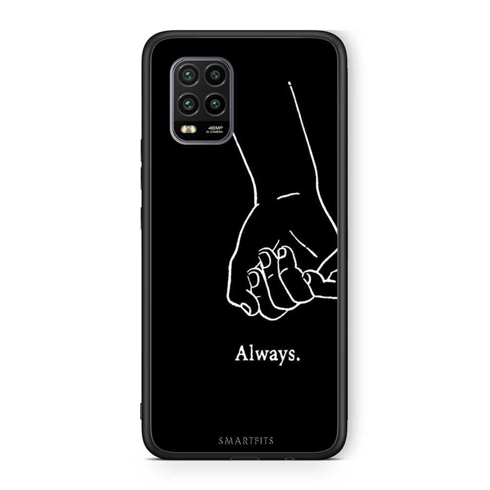 Xiaomi Mi 10 Lite Always & Forever 1 Θήκη Αγίου Βαλεντίνου από τη Smartfits με σχέδιο στο πίσω μέρος και μαύρο περίβλημα | Smartphone case with colorful back and black bezels by Smartfits