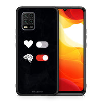 Thumbnail for Θήκη Αγίου Βαλεντίνου Xiaomi Mi 10 Lite Heart Vs Brain από τη Smartfits με σχέδιο στο πίσω μέρος και μαύρο περίβλημα | Xiaomi Mi 10 Lite Heart Vs Brain case with colorful back and black bezels