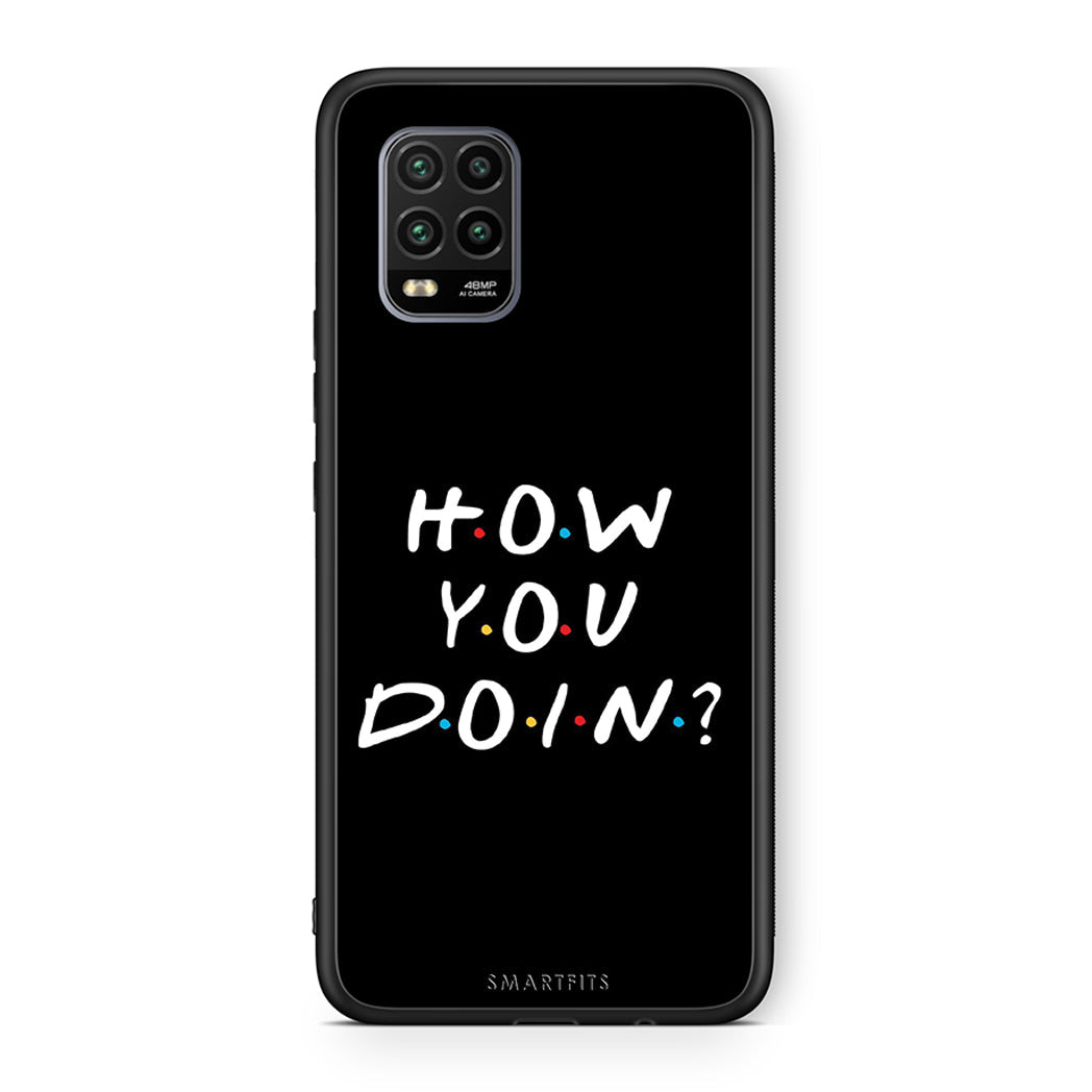 Xiaomi Mi 10 Lite How You Doin θήκη από τη Smartfits με σχέδιο στο πίσω μέρος και μαύρο περίβλημα | Smartphone case with colorful back and black bezels by Smartfits