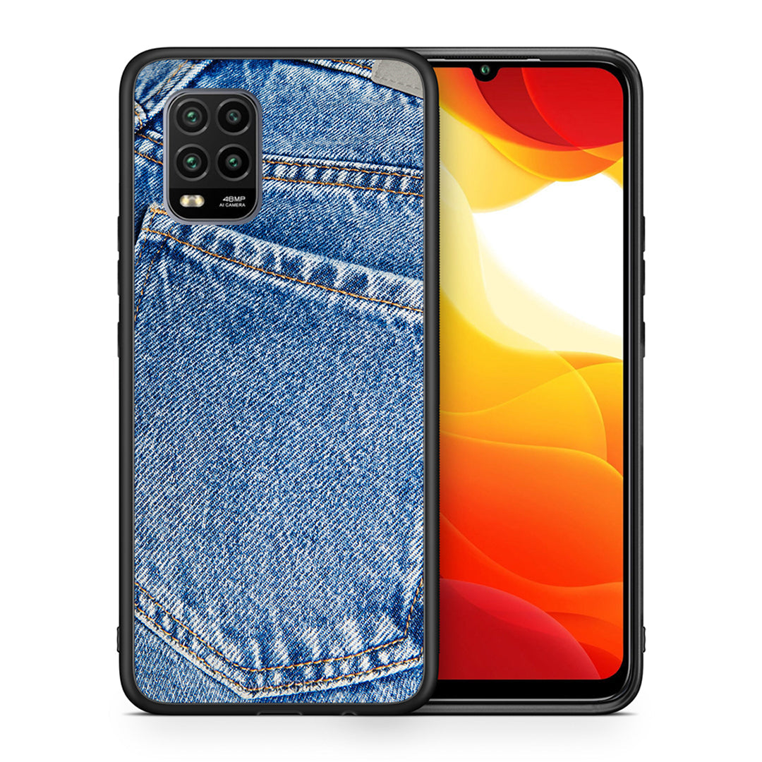 Θήκη Xiaomi Mi 10 Lite Jeans Pocket από τη Smartfits με σχέδιο στο πίσω μέρος και μαύρο περίβλημα | Xiaomi Mi 10 Lite Jeans Pocket case with colorful back and black bezels