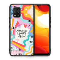 Thumbnail for Θήκη Xiaomi Mi 10 Lite Manifest Your Vision από τη Smartfits με σχέδιο στο πίσω μέρος και μαύρο περίβλημα | Xiaomi Mi 10 Lite Manifest Your Vision case with colorful back and black bezels