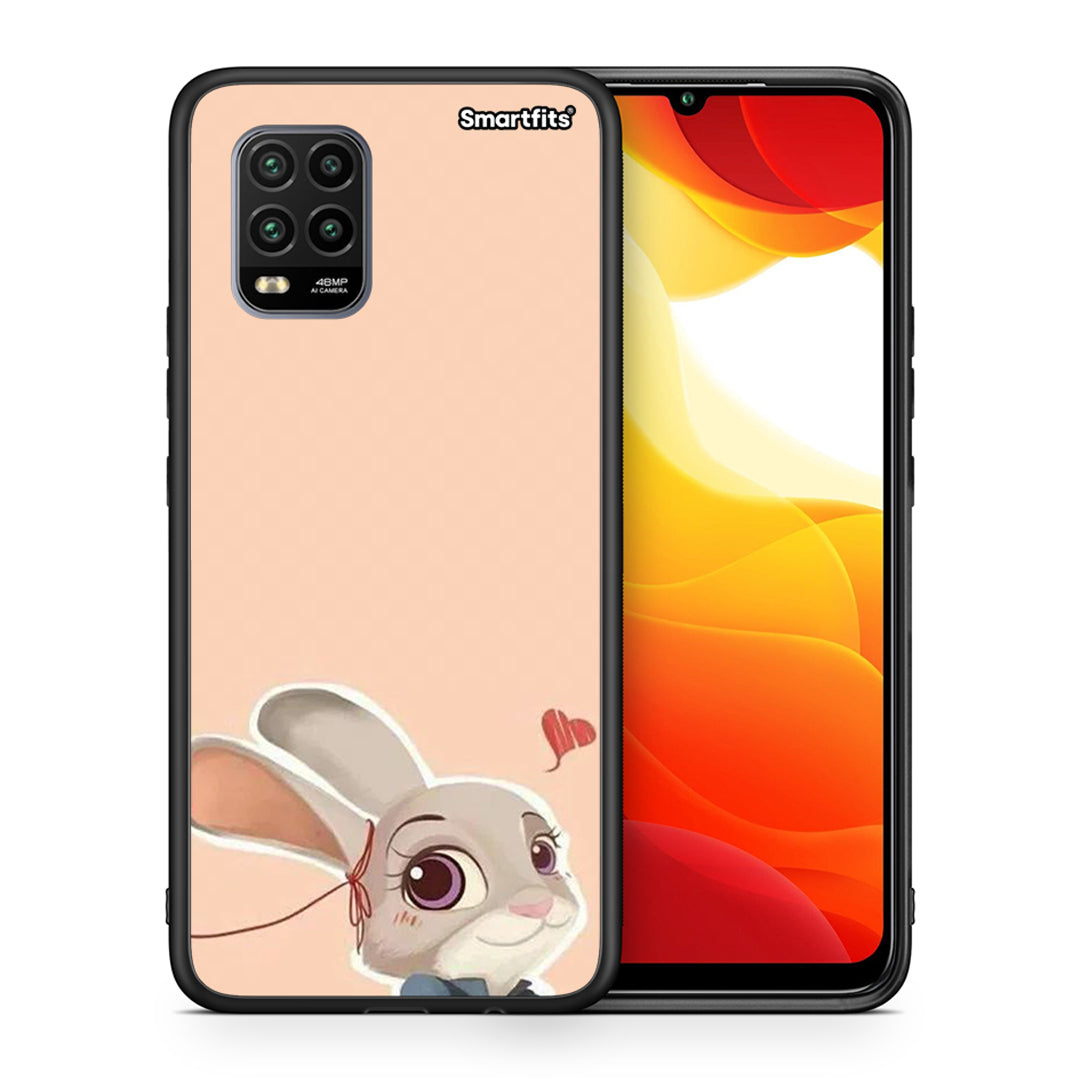 Θήκη Xiaomi Mi 10 Lite Nick Wilde And Judy Hopps Love 2 από τη Smartfits με σχέδιο στο πίσω μέρος και μαύρο περίβλημα | Xiaomi Mi 10 Lite Nick Wilde And Judy Hopps Love 2 case with colorful back and black bezels