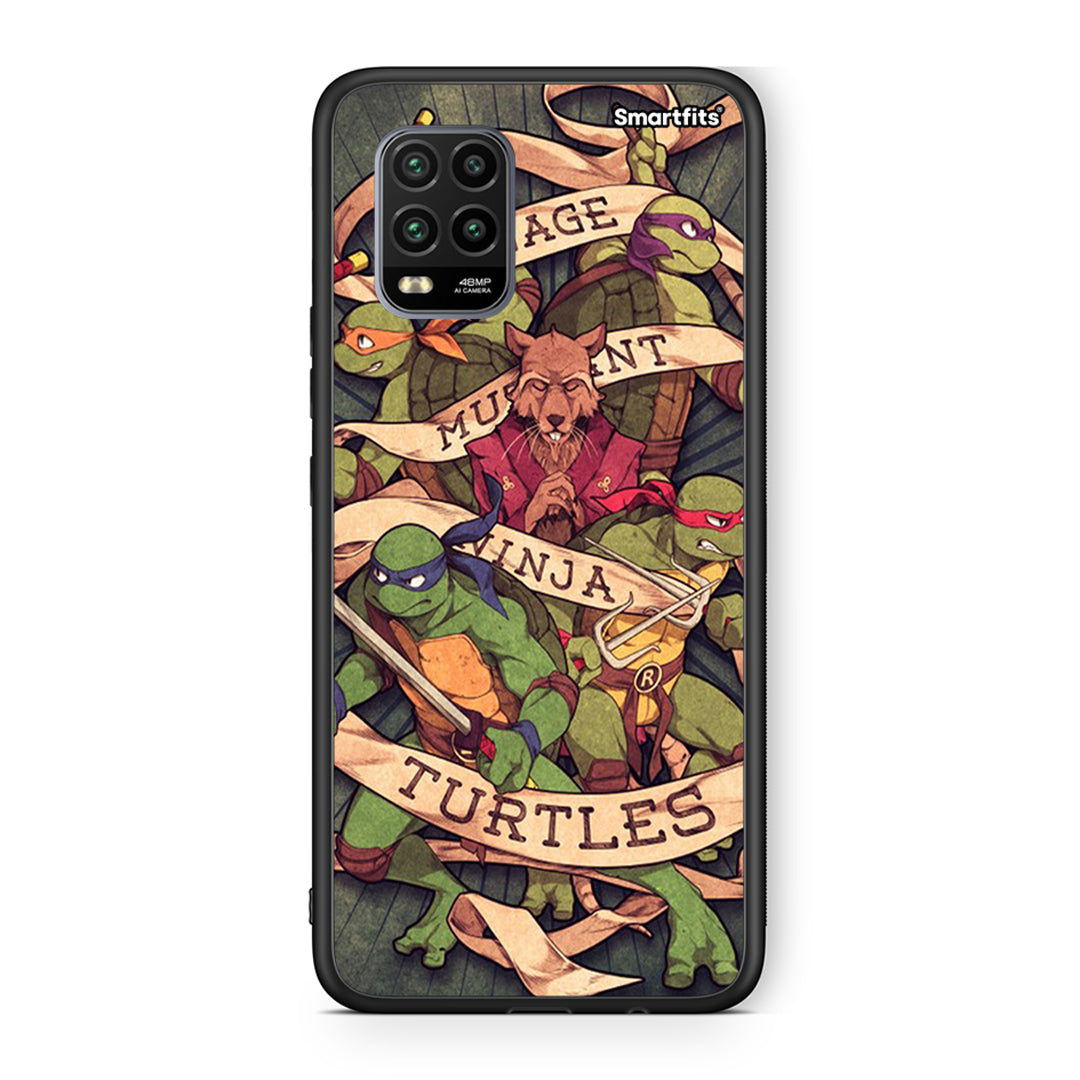 Xiaomi Mi 10 Lite Ninja Turtles θήκη από τη Smartfits με σχέδιο στο πίσω μέρος και μαύρο περίβλημα | Smartphone case with colorful back and black bezels by Smartfits