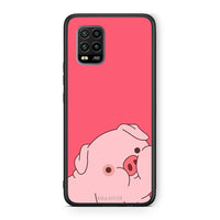 Thumbnail for Xiaomi Mi 10 Lite Pig Love 1 Θήκη Αγίου Βαλεντίνου από τη Smartfits με σχέδιο στο πίσω μέρος και μαύρο περίβλημα | Smartphone case with colorful back and black bezels by Smartfits