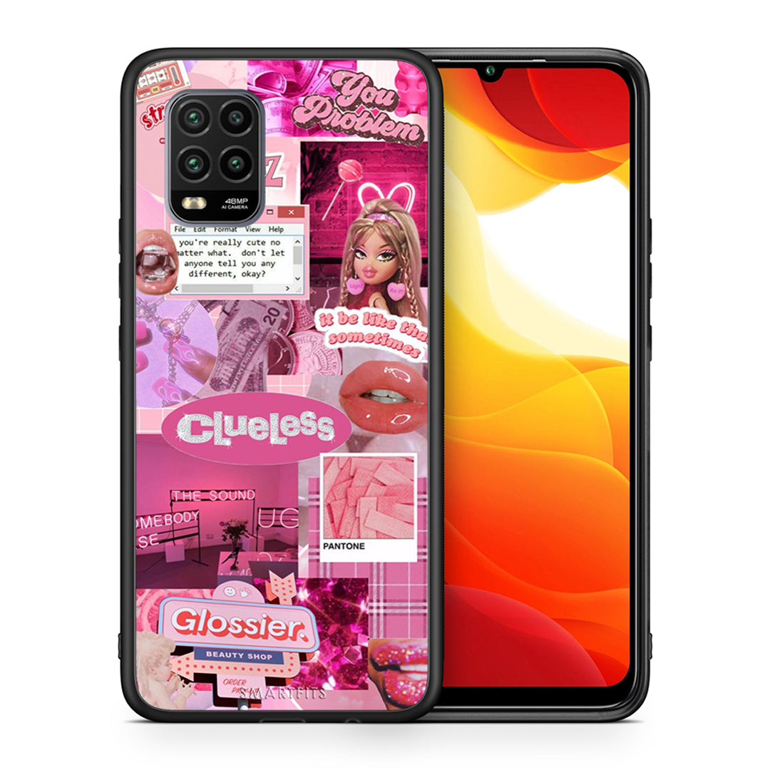 Θήκη Αγίου Βαλεντίνου Xiaomi Mi 10 Lite Pink Love από τη Smartfits με σχέδιο στο πίσω μέρος και μαύρο περίβλημα | Xiaomi Mi 10 Lite Pink Love case with colorful back and black bezels