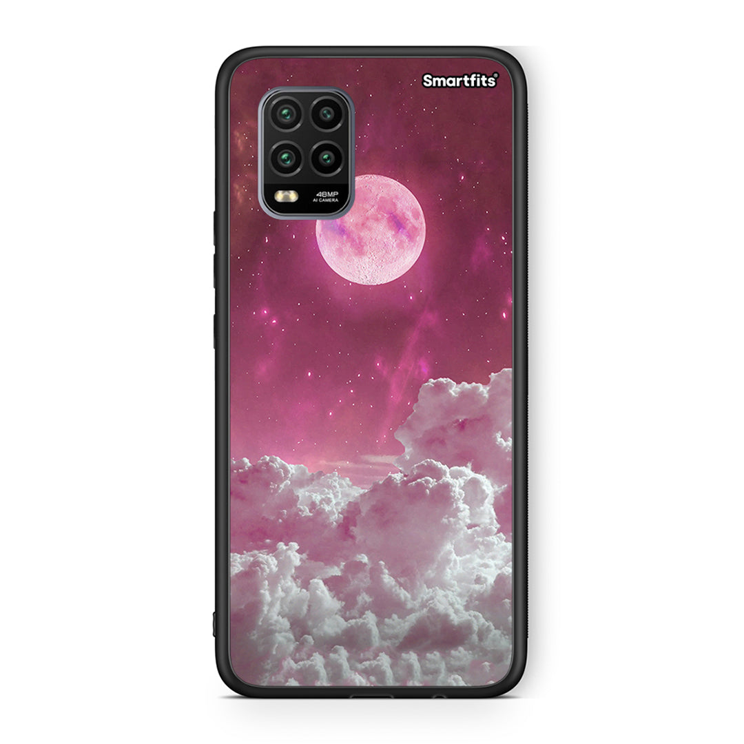 Xiaomi Mi 10 Lite Pink Moon Θήκη από τη Smartfits με σχέδιο στο πίσω μέρος και μαύρο περίβλημα | Smartphone case with colorful back and black bezels by Smartfits