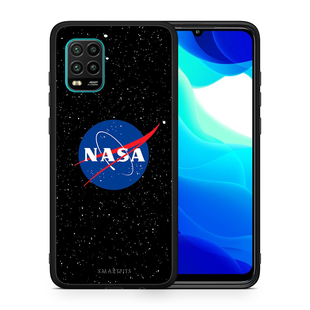 Θήκη Xiaomi Mi 10 Lite NASA PopArt από τη Smartfits με σχέδιο στο πίσω μέρος και μαύρο περίβλημα | Xiaomi Mi 10 Lite NASA PopArt case with colorful back and black bezels
