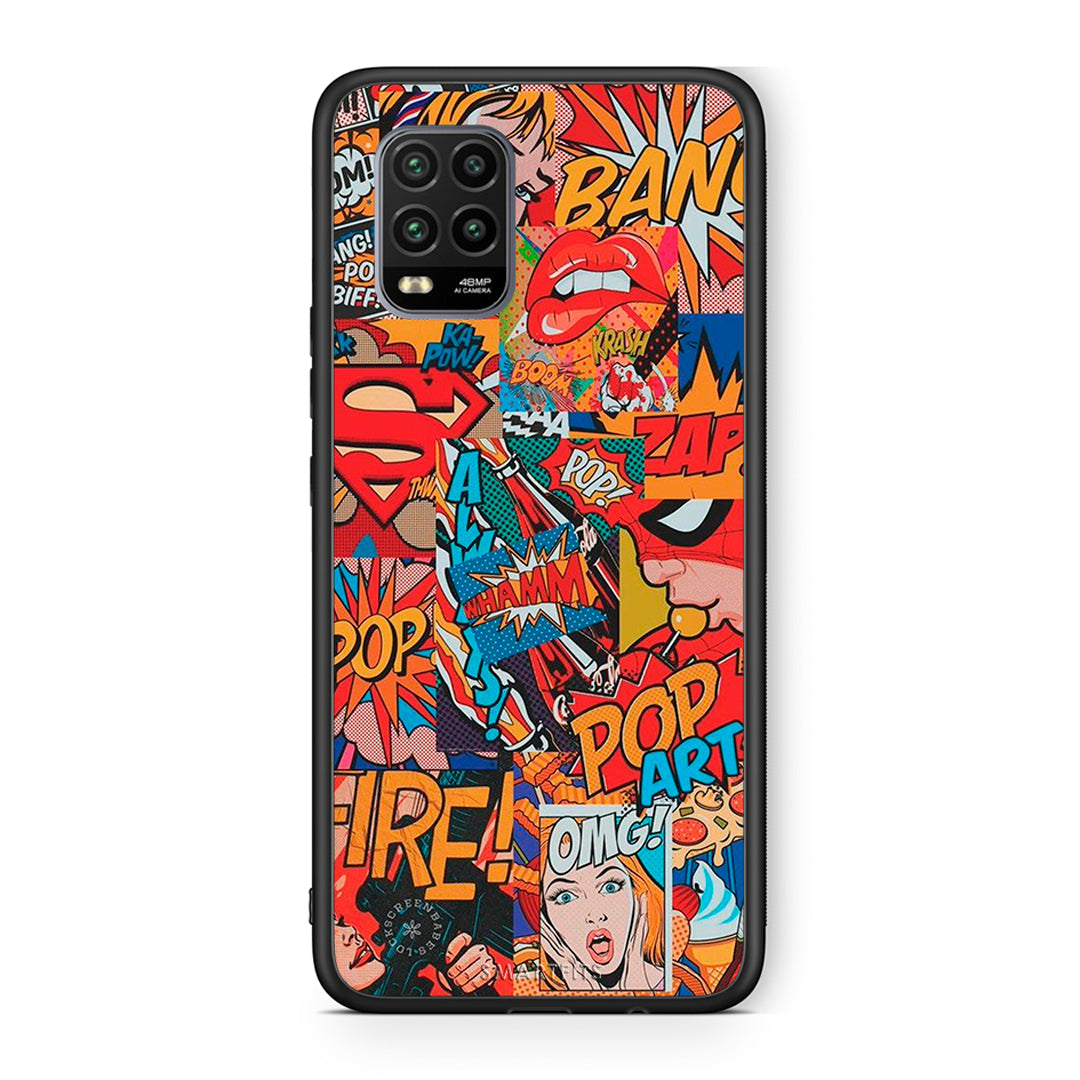 Xiaomi Mi 10 Lite PopArt OMG θήκη από τη Smartfits με σχέδιο στο πίσω μέρος και μαύρο περίβλημα | Smartphone case with colorful back and black bezels by Smartfits