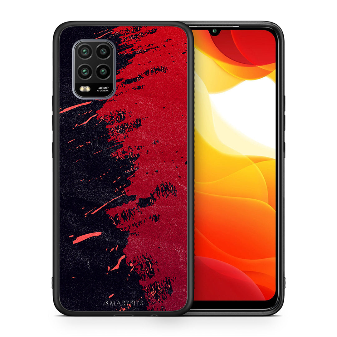 Θήκη Αγίου Βαλεντίνου Xiaomi Mi 10 Lite Red Paint από τη Smartfits με σχέδιο στο πίσω μέρος και μαύρο περίβλημα | Xiaomi Mi 10 Lite Red Paint case with colorful back and black bezels