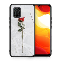 Thumbnail for Θήκη Xiaomi Mi 10 Lite Red Rose από τη Smartfits με σχέδιο στο πίσω μέρος και μαύρο περίβλημα | Xiaomi Mi 10 Lite Red Rose case with colorful back and black bezels