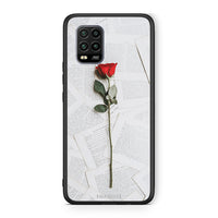 Thumbnail for Xiaomi Mi 10 Lite Red Rose θήκη από τη Smartfits με σχέδιο στο πίσω μέρος και μαύρο περίβλημα | Smartphone case with colorful back and black bezels by Smartfits