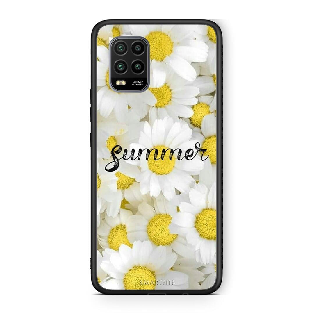 Xiaomi Mi 10 Lite Summer Daisies Θήκη από τη Smartfits με σχέδιο στο πίσω μέρος και μαύρο περίβλημα | Smartphone case with colorful back and black bezels by Smartfits