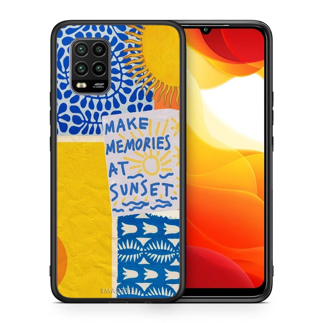 Θήκη Xiaomi Mi 10 Lite Sunset Memories από τη Smartfits με σχέδιο στο πίσω μέρος και μαύρο περίβλημα | Xiaomi Mi 10 Lite Sunset Memories case with colorful back and black bezels