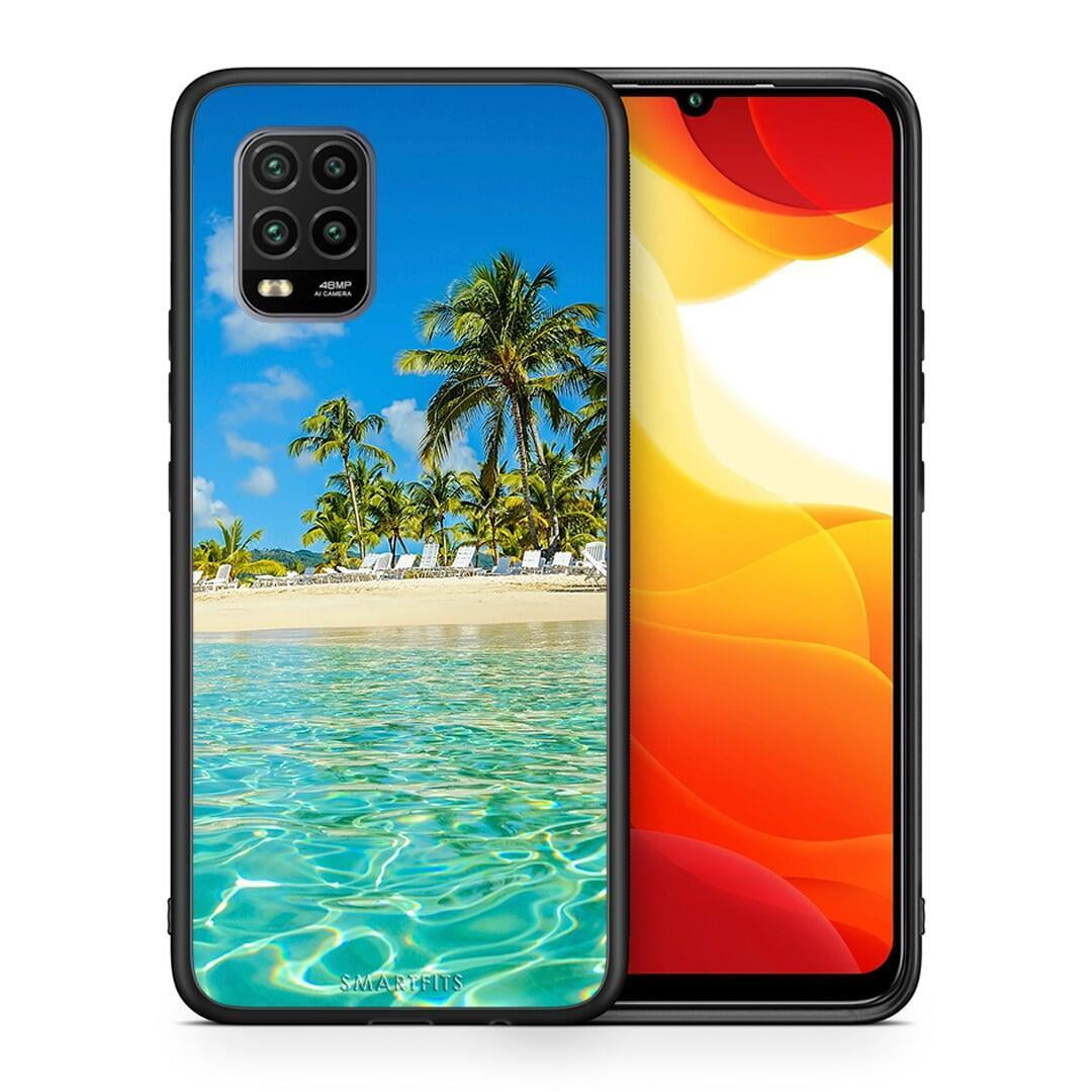 Θήκη Xiaomi Mi 10 Lite Tropical Vibes από τη Smartfits με σχέδιο στο πίσω μέρος και μαύρο περίβλημα | Xiaomi Mi 10 Lite Tropical Vibes case with colorful back and black bezels