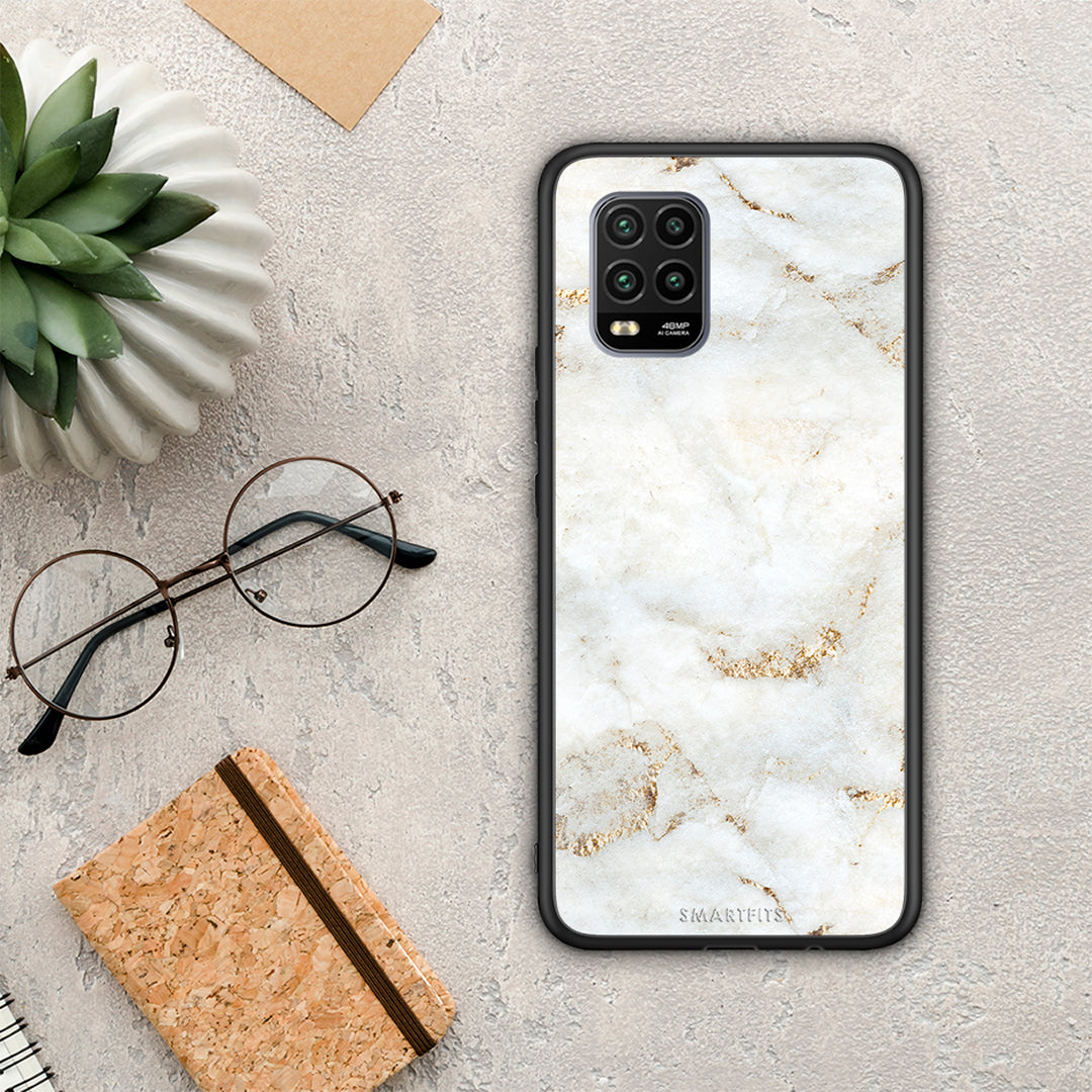 White Gold Marble - Xiaomi Mi 10 Lite case