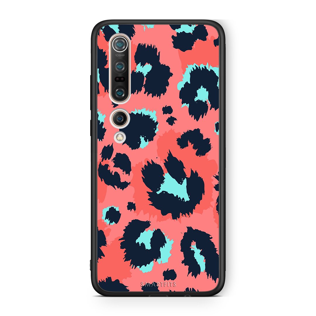 22 - Xiaomi Mi 10  Pink Leopard Animal case, cover, bumper