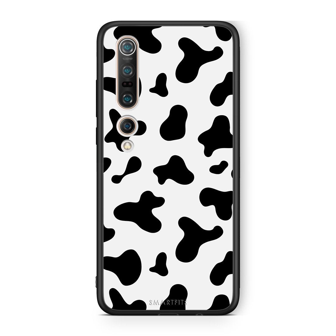 Xiaomi Mi 10 Cow Print θήκη από τη Smartfits με σχέδιο στο πίσω μέρος και μαύρο περίβλημα | Smartphone case with colorful back and black bezels by Smartfits