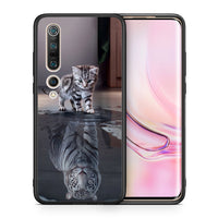 Thumbnail for Θήκη Xiaomi Mi 10 Pro Tiger Cute από τη Smartfits με σχέδιο στο πίσω μέρος και μαύρο περίβλημα | Xiaomi Mi 10 Pro Tiger Cute case with colorful back and black bezels