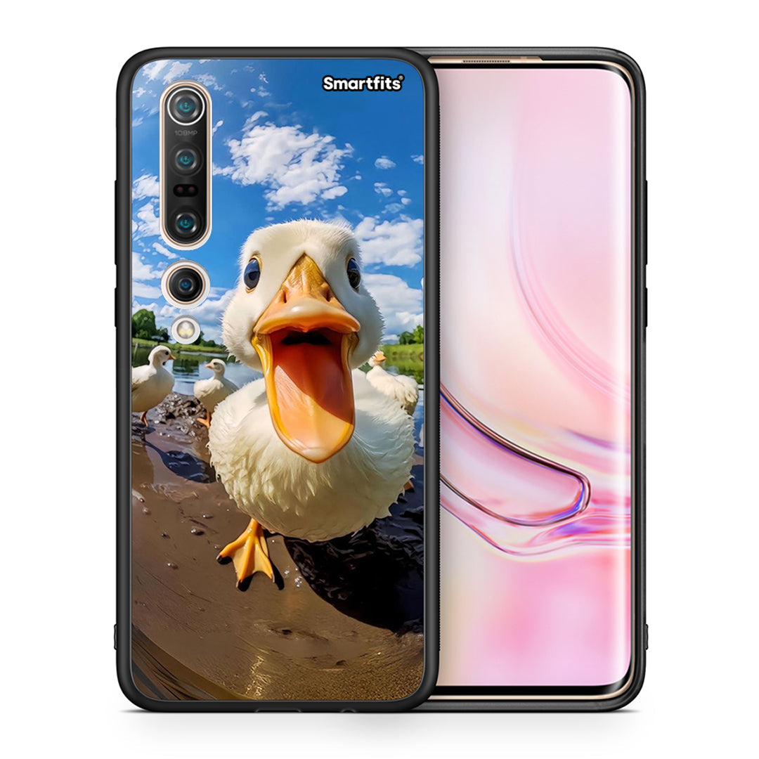 Θήκη Xiaomi Mi 10 Pro Duck Face από τη Smartfits με σχέδιο στο πίσω μέρος και μαύρο περίβλημα | Xiaomi Mi 10 Pro Duck Face case with colorful back and black bezels