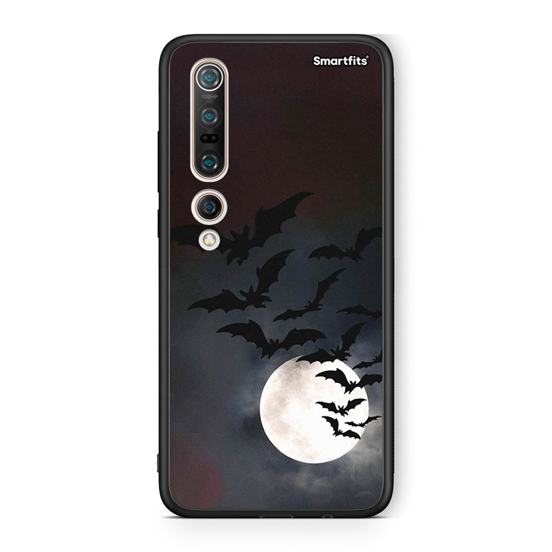 Xiaomi Mi 10 Pro Halloween Bat Night Θήκη από τη Smartfits με σχέδιο στο πίσω μέρος και μαύρο περίβλημα | Smartphone case with colorful back and black bezels by Smartfits