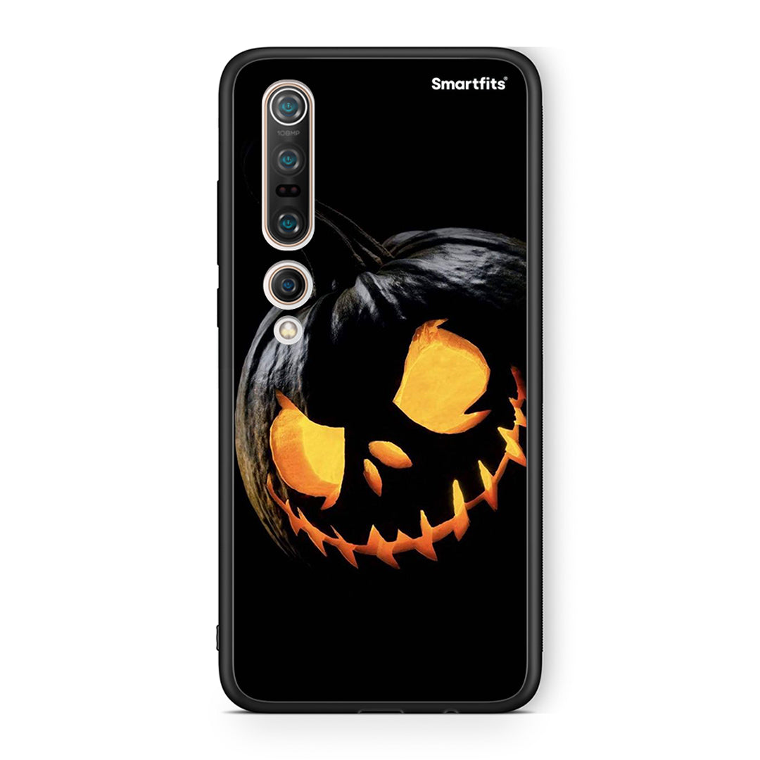 Xiaomi Mi 10 Pro Halloween Scary Pumpkin Θήκη από τη Smartfits με σχέδιο στο πίσω μέρος και μαύρο περίβλημα | Smartphone case with colorful back and black bezels by Smartfits