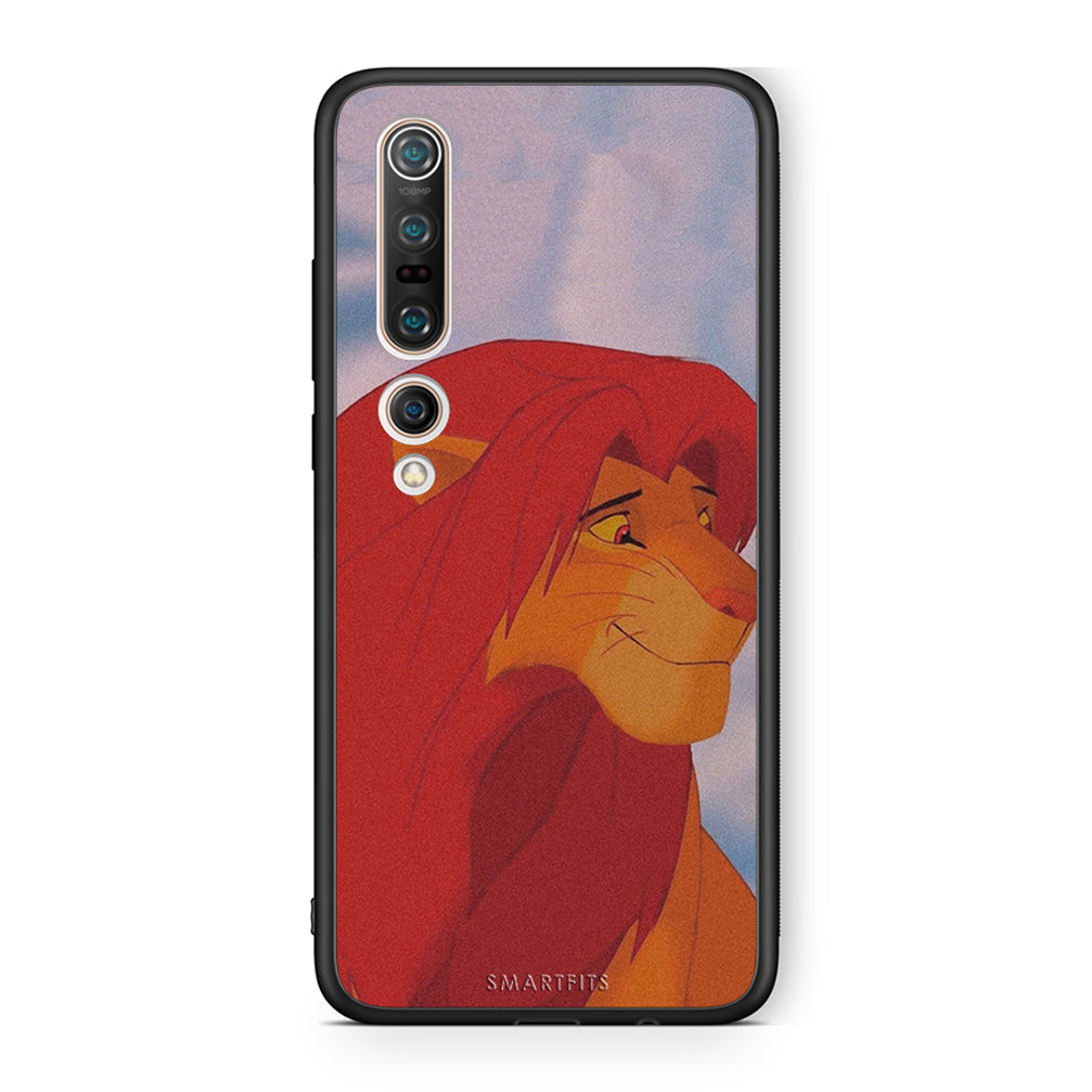 Xiaomi Mi 10 Lion Love 1 Θήκη Αγίου Βαλεντίνου από τη Smartfits με σχέδιο στο πίσω μέρος και μαύρο περίβλημα | Smartphone case with colorful back and black bezels by Smartfits