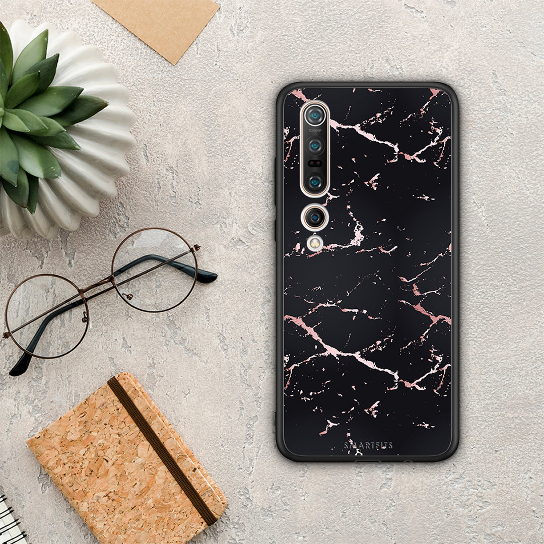 Marble Black Rosegold - Xiaomi Mi 10 case