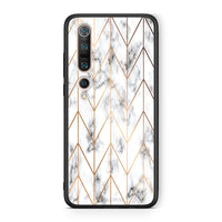 Thumbnail for 44 - Xiaomi Mi 10  Gold Geometric Marble case, cover, bumper