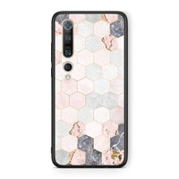 Thumbnail for 4 - Xiaomi Mi 10 Hexagon Pink Marble case, cover, bumper