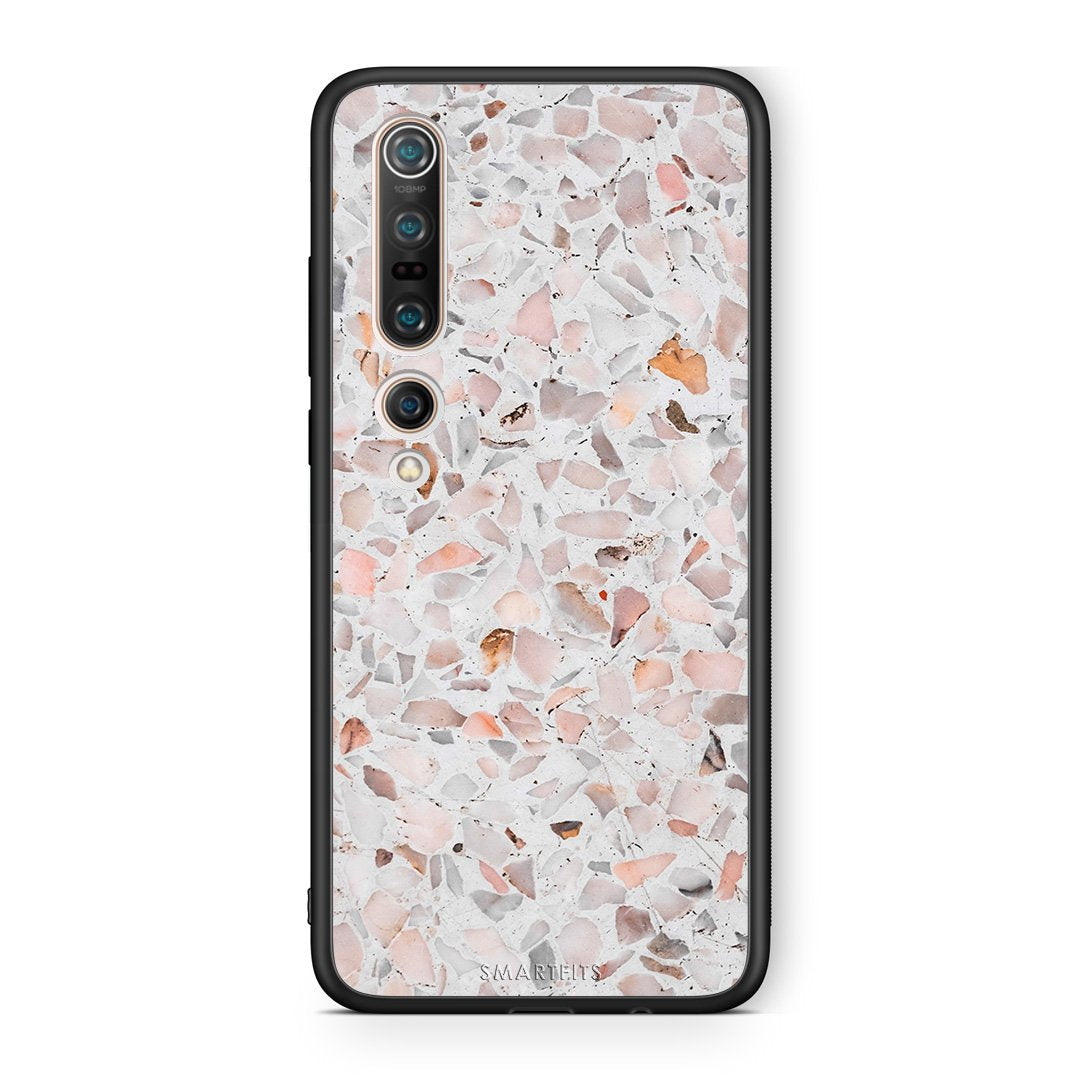 Xiaomi Mi 10 Pro Marble Terrazzo θήκη από τη Smartfits με σχέδιο στο πίσω μέρος και μαύρο περίβλημα | Smartphone case with colorful back and black bezels by Smartfits