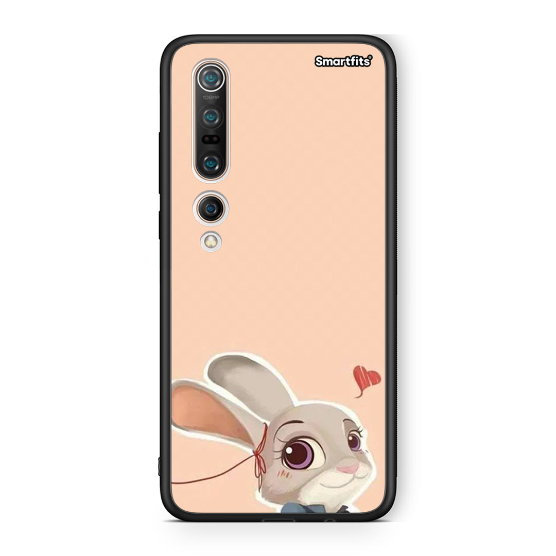 Xiaomi Mi 10 Pro Nick Wilde And Judy Hopps Love 2 θήκη από τη Smartfits με σχέδιο στο πίσω μέρος και μαύρο περίβλημα | Smartphone case with colorful back and black bezels by Smartfits