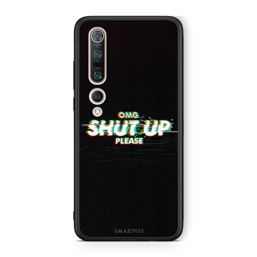 Xiaomi Mi 10 Pro OMG ShutUp θήκη από τη Smartfits με σχέδιο στο πίσω μέρος και μαύρο περίβλημα | Smartphone case with colorful back and black bezels by Smartfits