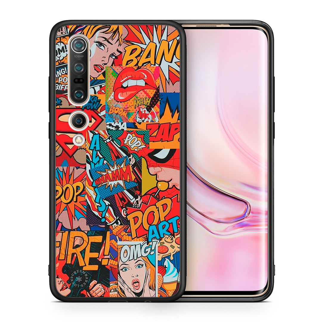 Θήκη Xiaomi Mi 10 Pro PopArt OMG από τη Smartfits με σχέδιο στο πίσω μέρος και μαύρο περίβλημα | Xiaomi Mi 10 Pro PopArt OMG case with colorful back and black bezels