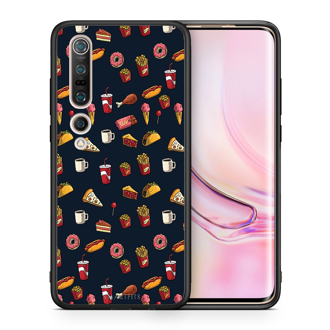 Θήκη Xiaomi Mi 10 Hungry Random από τη Smartfits με σχέδιο στο πίσω μέρος και μαύρο περίβλημα | Xiaomi Mi 10 Hungry Random case with colorful back and black bezels