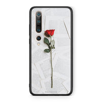 Thumbnail for Xiaomi Mi 10 Pro Red Rose θήκη από τη Smartfits με σχέδιο στο πίσω μέρος και μαύρο περίβλημα | Smartphone case with colorful back and black bezels by Smartfits