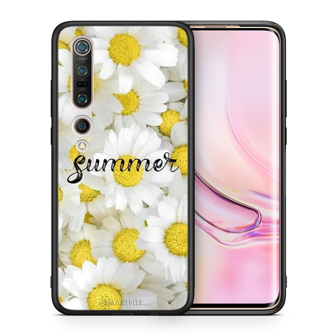 Θήκη Xiaomi Mi 10 Summer Daisies από τη Smartfits με σχέδιο στο πίσω μέρος και μαύρο περίβλημα | Xiaomi Mi 10 Summer Daisies case with colorful back and black bezels